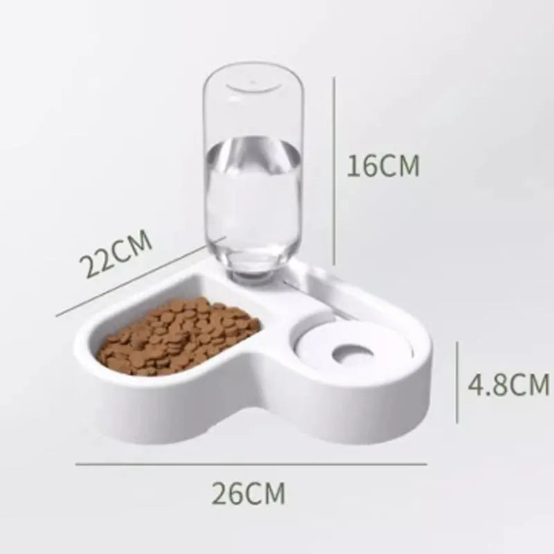 White food-grade plastic pet water fountain with a quiet pump, holding 4 litres of water.