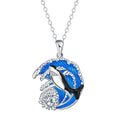 Women's shark necklace with copper pendant and cross chain style, adjustable 41-50cm length