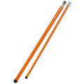 Telescopic truck height measuring rod with clear measurement scales for vehicle clearance checking
