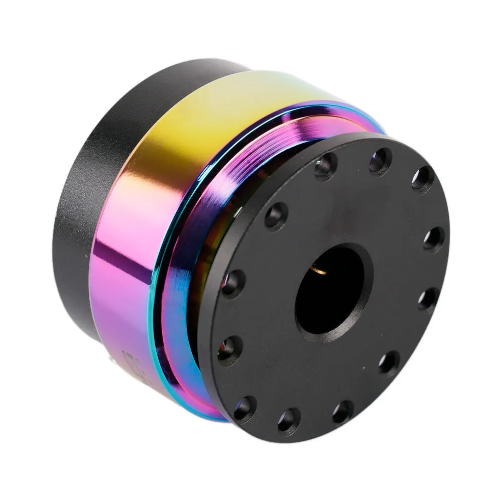 Colourful car steering wheel quick-release device with heightening connection base