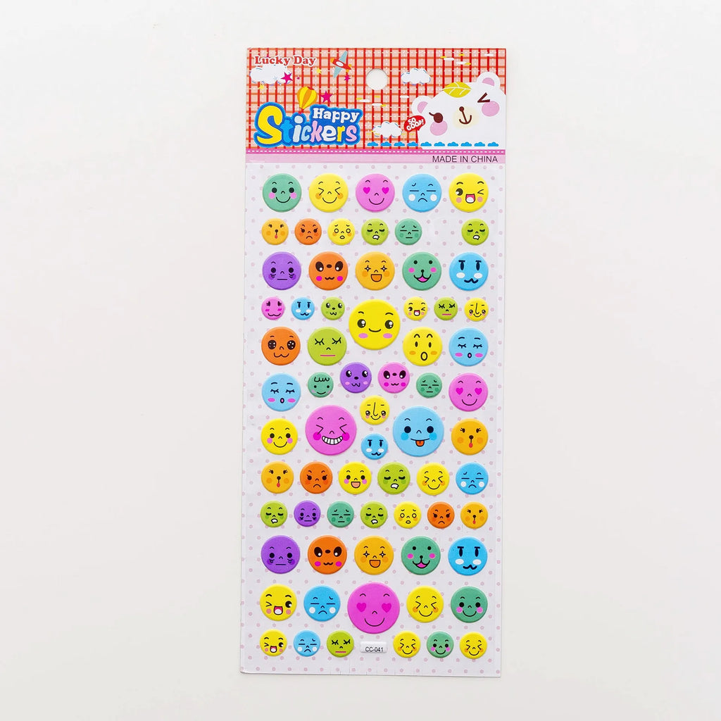 Cartoon three-dimensional bubble sticker featuring an alpaca design on a white background