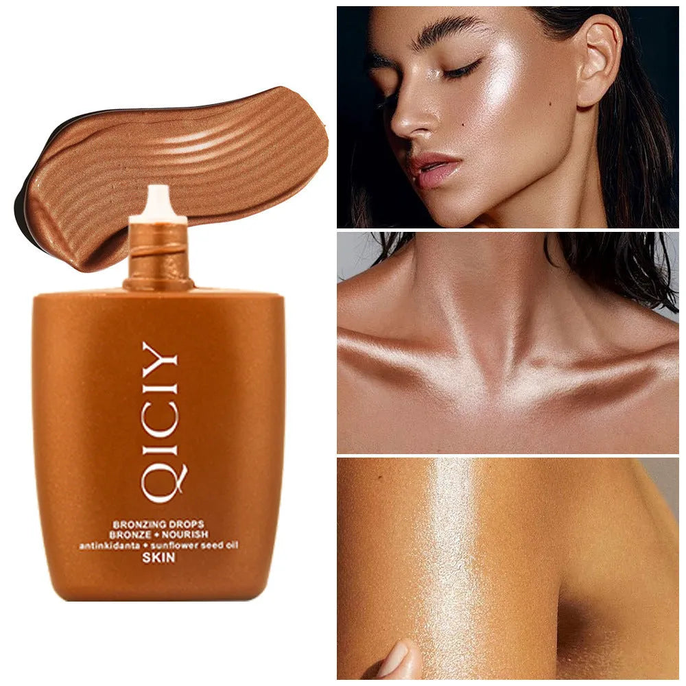 30ml face and body brightening contour liquid bottle with four colour shade options