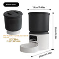 4L smart pet feeder with WiFi connectivity and stainless steel bowl for automatic feeding