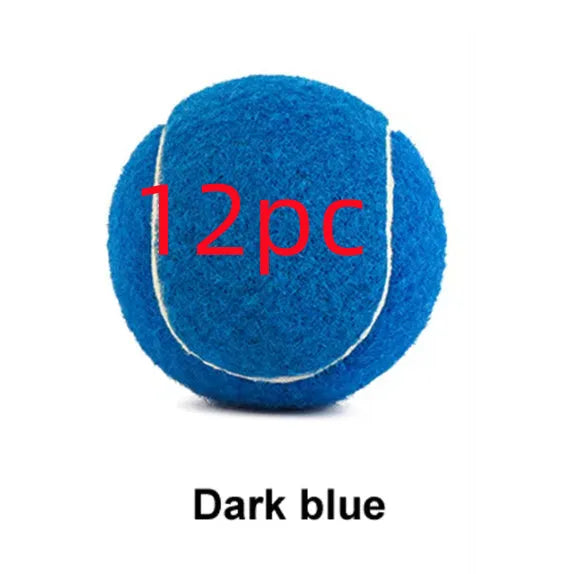 6.3cm multi-colour rubber dog tennis balls for bite-resistant chewing play