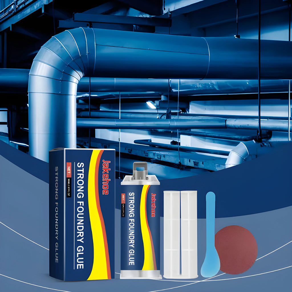 85ml metal repair epoxy adhesive kit with push rod, scraper and sandpaper for stainless steel copper aluminium