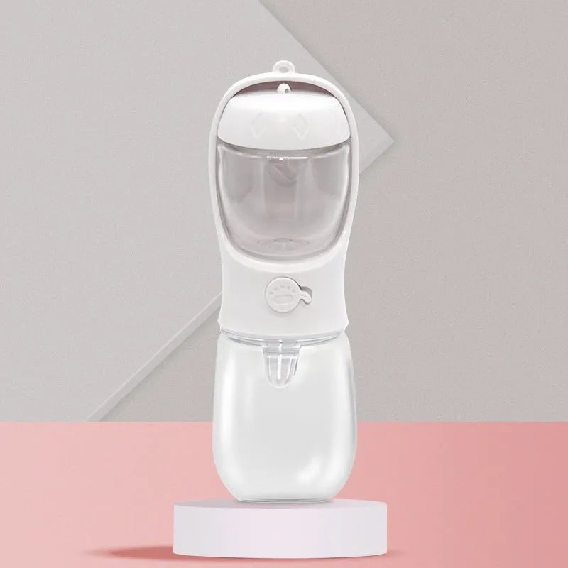 Dual-use portable dog water cup with split water grain design in selected colour and capacity