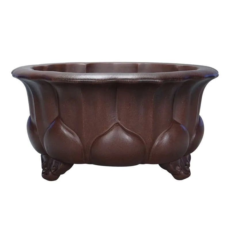 Purple sand antique succulent flowerpot measuring 37cm wide by 20cm high