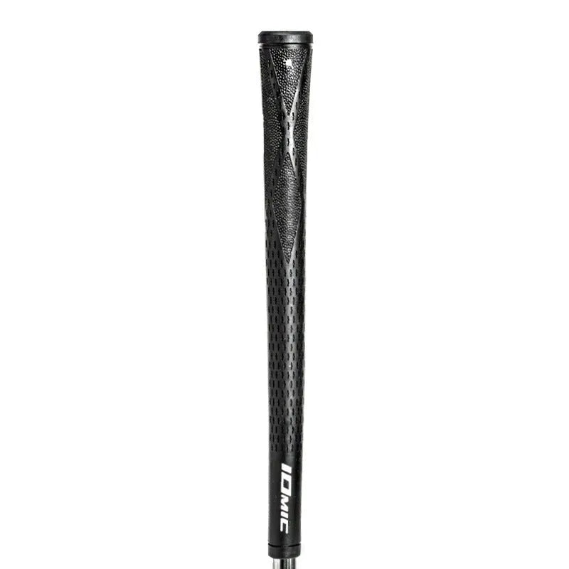 TPE material golf club grip shown in multiple colour options including pink, red, blue, white, and black.