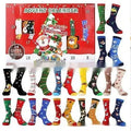 Resin Christmas sock figurine blind box with seven different mini decoration designs