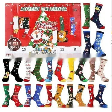 Resin Christmas sock figurine blind box with seven different mini decoration designs