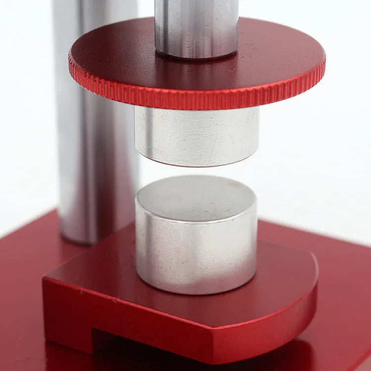 Watch spiral cap presser repair tool with set of 20 plastic moulds for back cover replacement