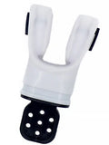 Plastic free edible silicone diving mouthpiece in multiple colour options showing 110mm length