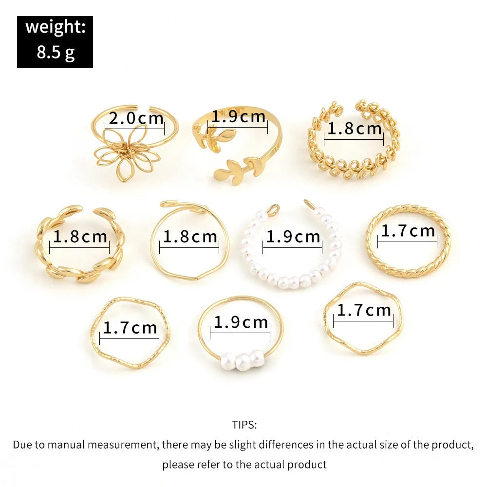 Openwork floral design ring set in gold J0656 colour with glossy electroplated finish