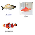 30cm long multicolour electric jumping fish simulation cat toy with USB cable