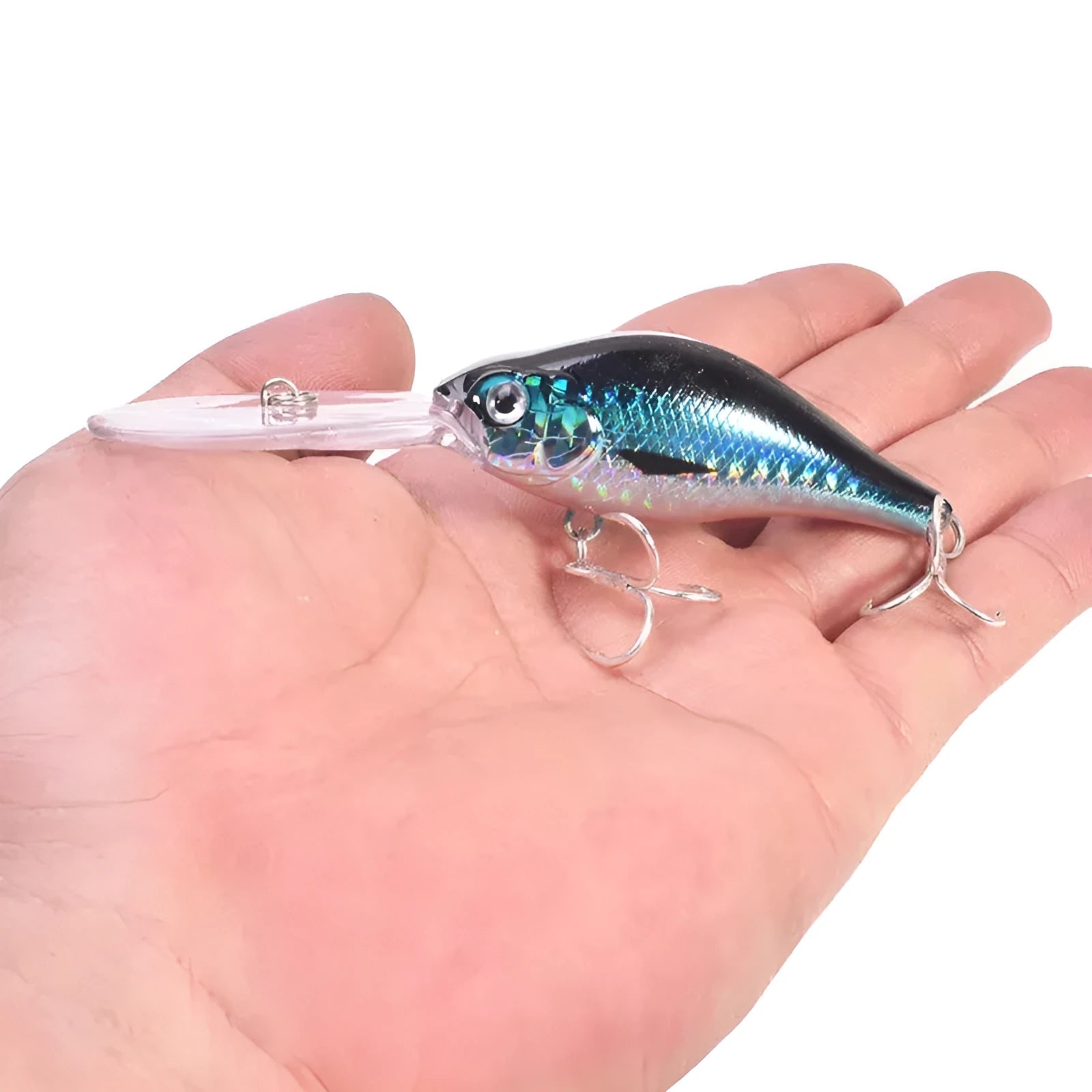 10.5cm long tongue board minnow fishing lure in assorted colours, shown with a 15g weight specification.