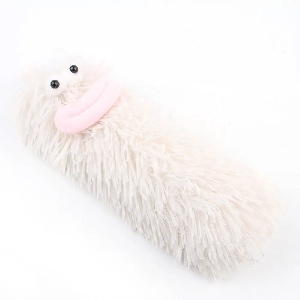 Soft plush interactive cat toy pillow in assorted colours with crinkle sound and catnip filling.