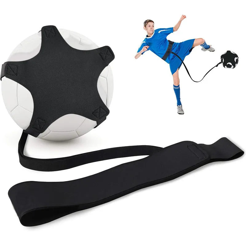 Purple five-corner neoprene football juggling belt for solo training