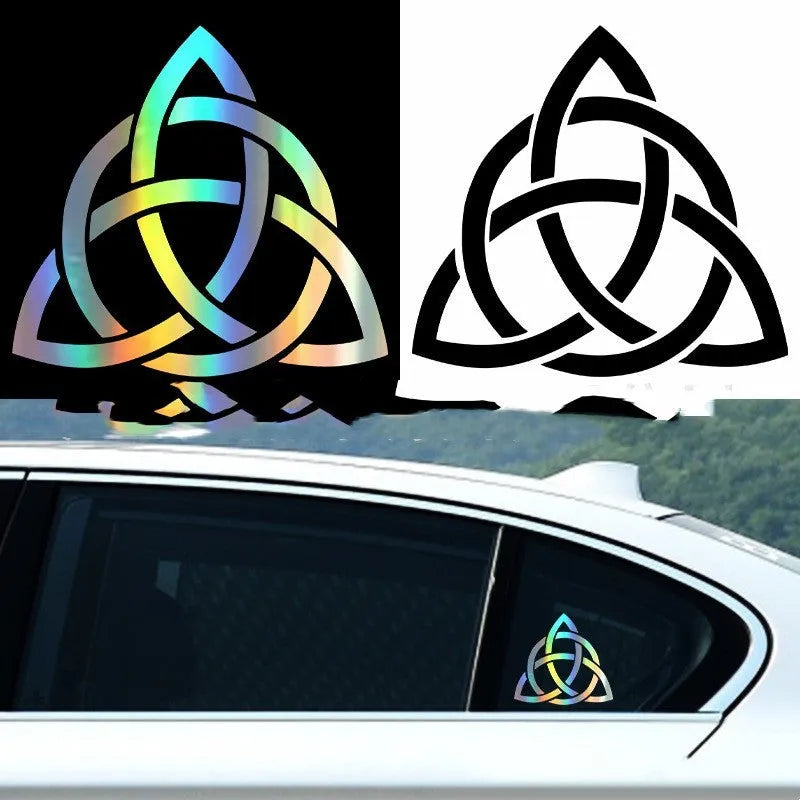 Waterproof automobile sticker for car body decoration in black, white, and laser colour options