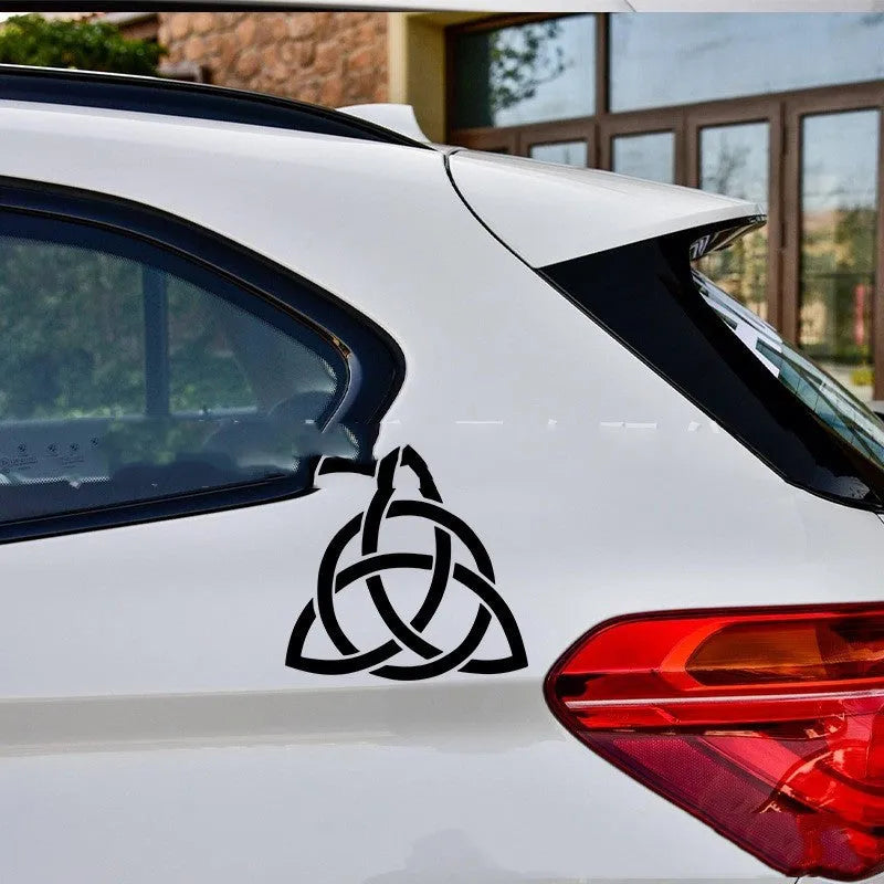 Waterproof automobile sticker for car body decoration in black, white, and laser colour options