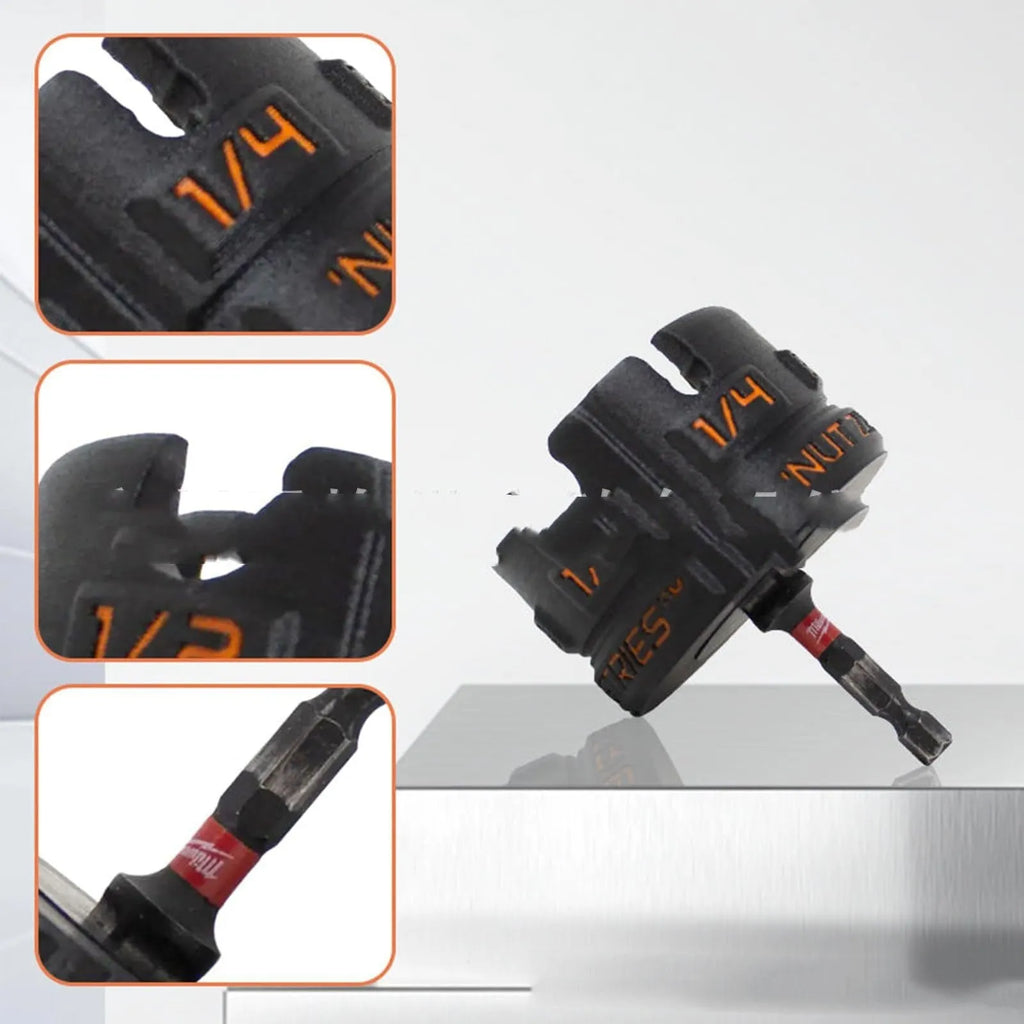 Plastic nut removal bolt extractor tool for quick fastener removal with drill