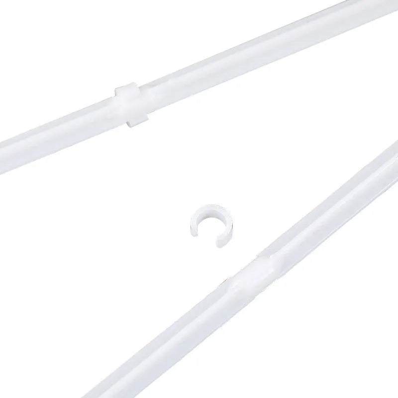 White PP plastic car window flag bracket set with 10 flag poles for vehicle display