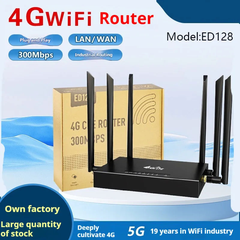 Industrial-grade iron box 4G 3G router with removable design measuring 29.5cm by 25cm by 5cm