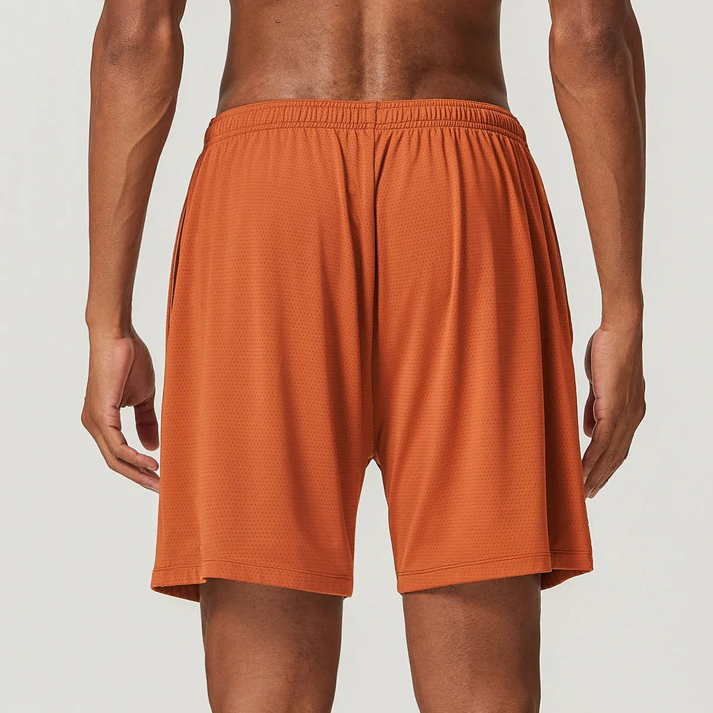 Men's quick-drying double-layer workout shorts in multiple colours with moisture-absorbing function