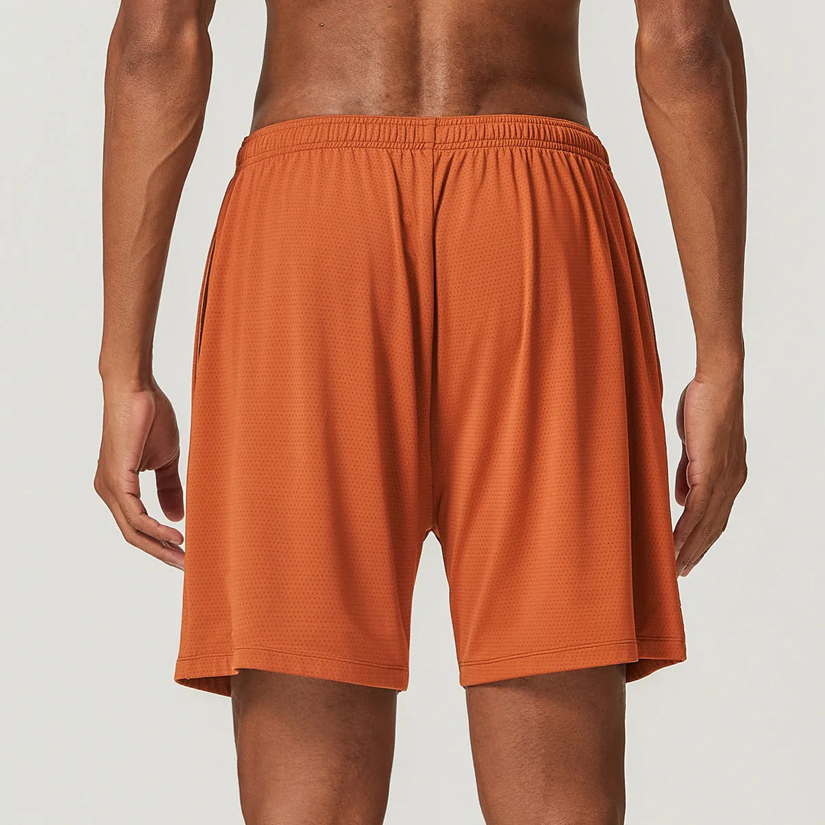 Men's quick-drying double-layer workout shorts in multiple colours with moisture-absorbing function