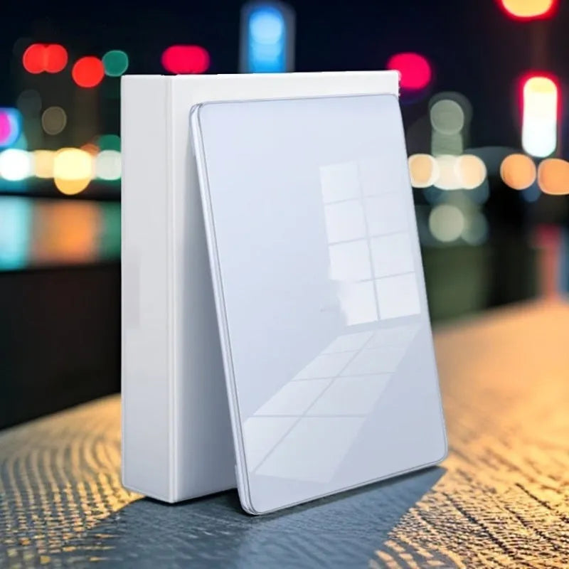 Clear plastic protective shell for MacBook laptop showing transparent design