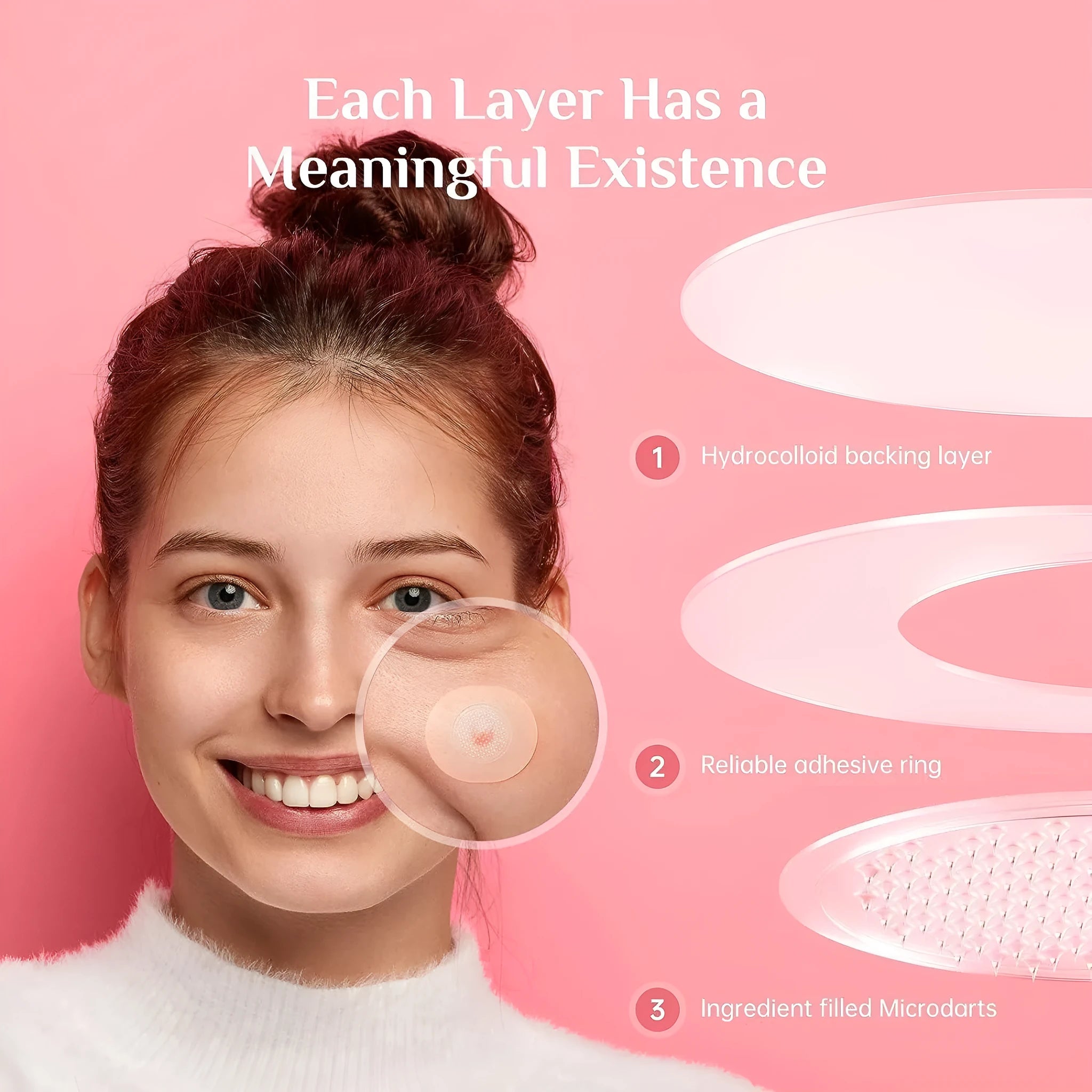 9-piece hydrocolloid acne patch pack for pimple treatment