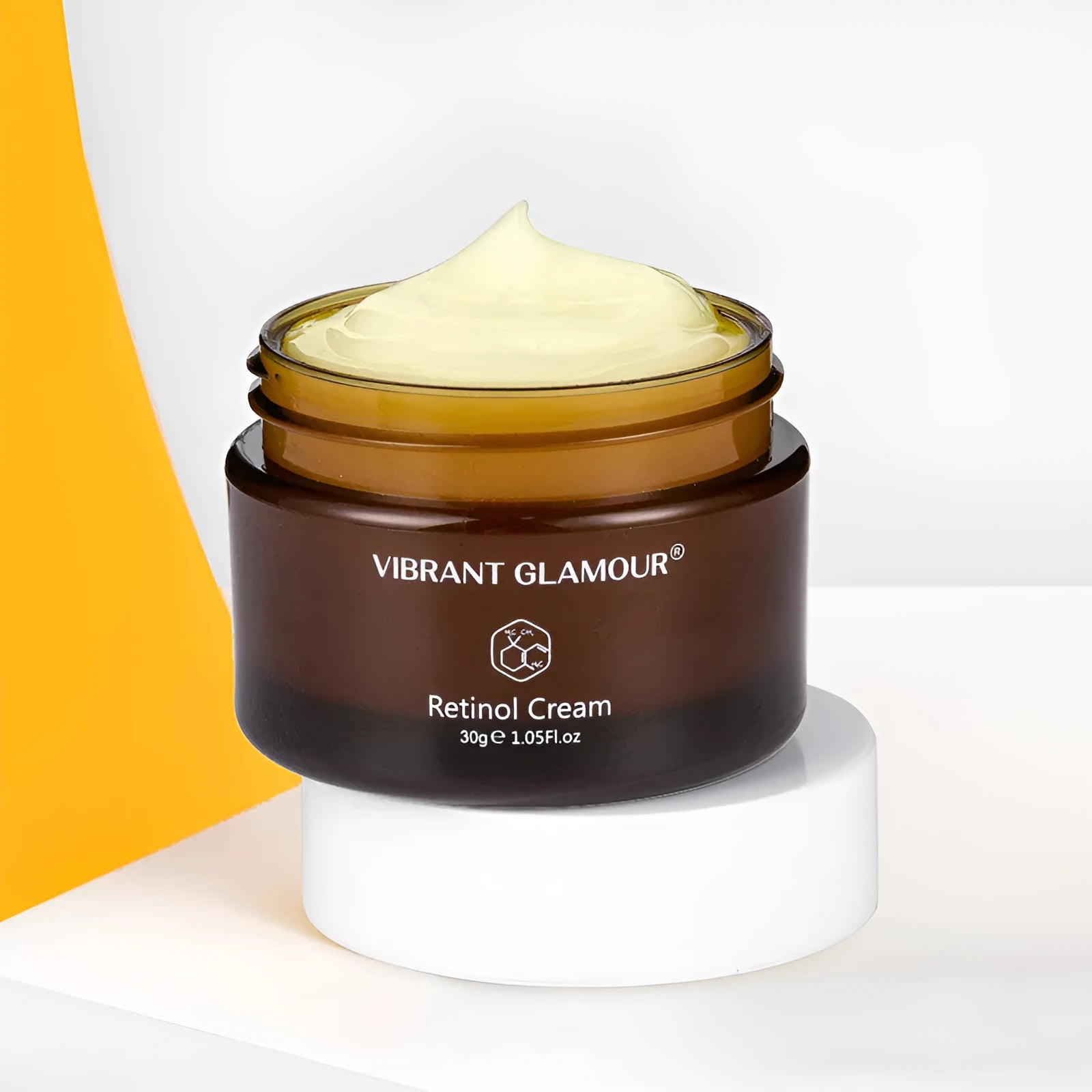 30 ml bottle of retinol facial serum for reducing fine lines and moisturising skin