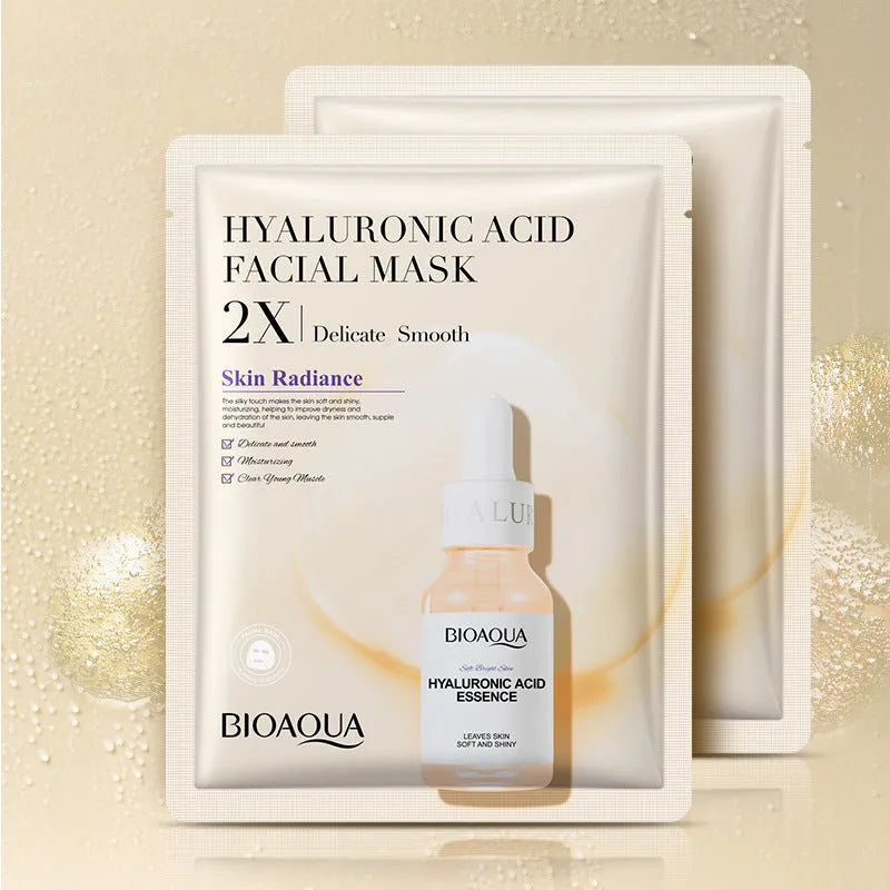 Collagen and hyaluronic acid facial sheet mask in 30g gel format with Vitamin C and Centella Asiatica options