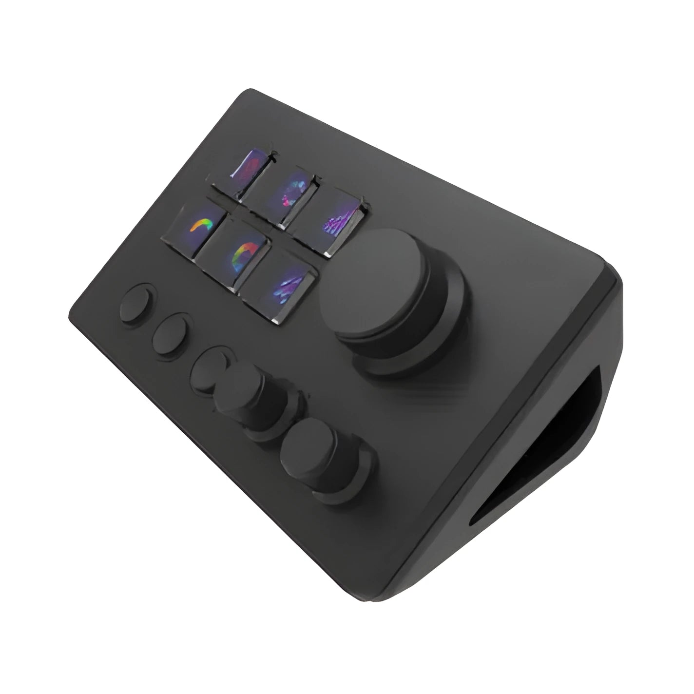 Visual Keyboard N3 wireless silica gel keypad with USB cable and mounting bracket in black colour