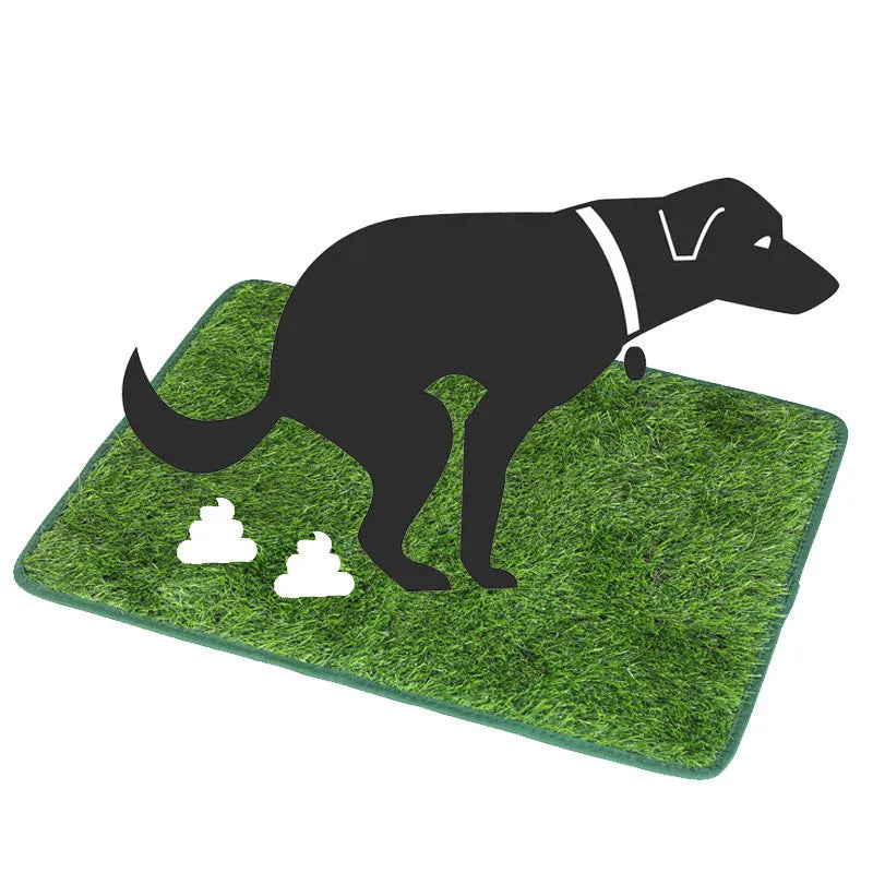 Washable artificial grass dog toilet training mat in three sizes for indoor use