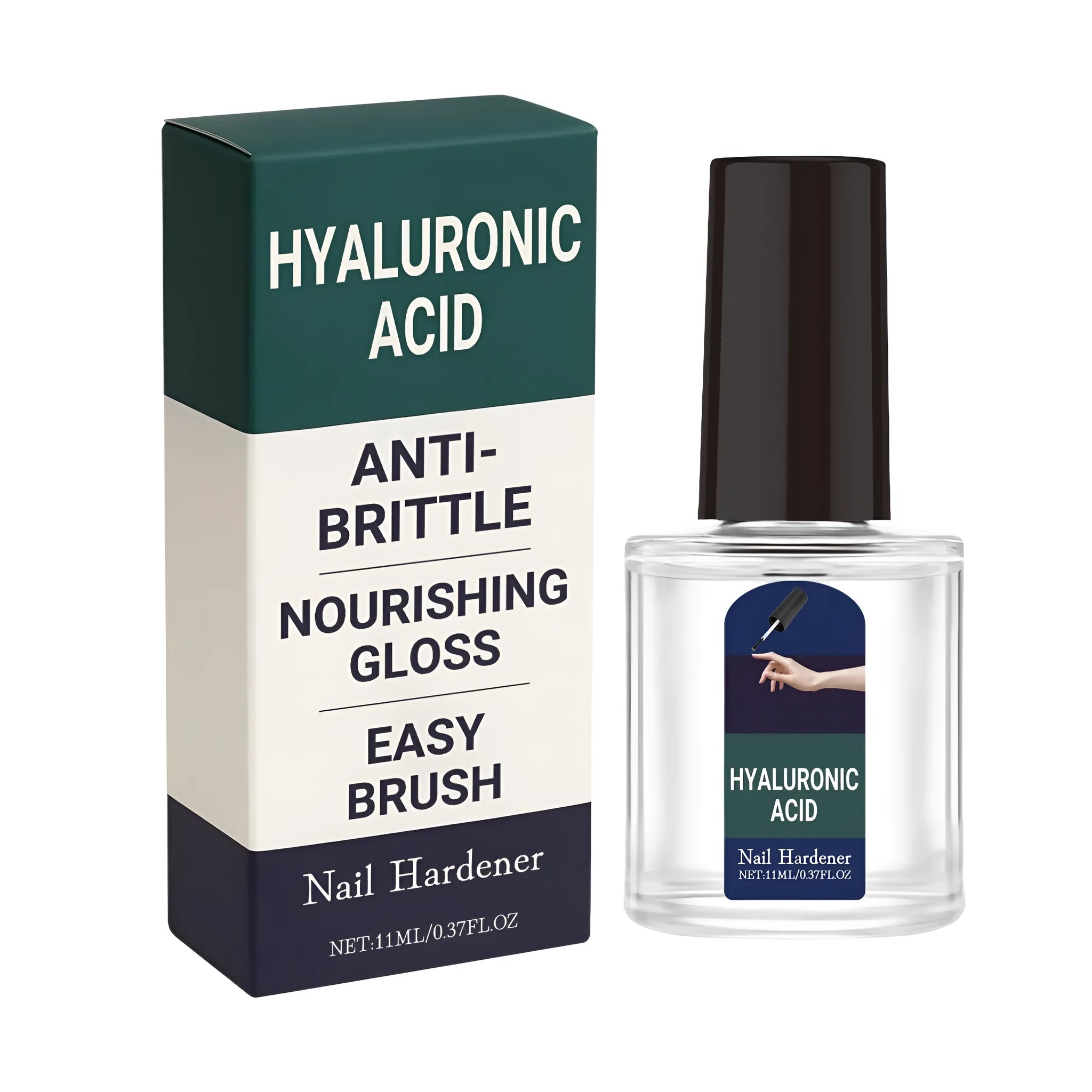 11ml bottle of nail nourishing liquid with vitamin E and jojoba seed oil
