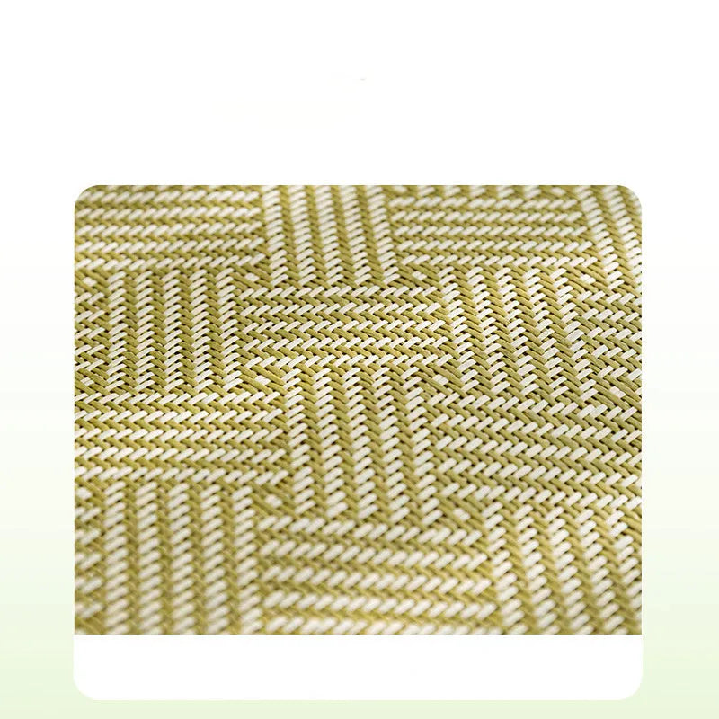 Green pet cooling mat nest with fruit-shaped backrest for dogs and cats, size L 65x50cm.