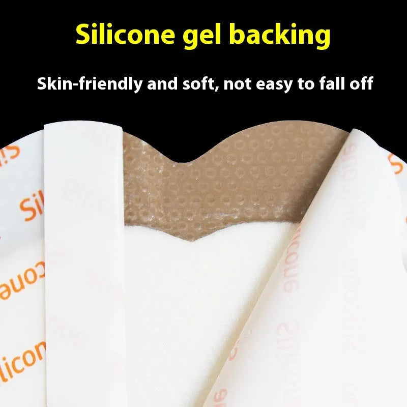 Large skin-coloured silicone gel foam bedsore dressing for pressure ulcer prevention