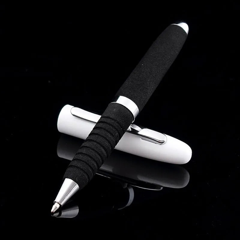 EVA metal cap mini ballpoint pen with 1.0mm tip in compact 112mm size