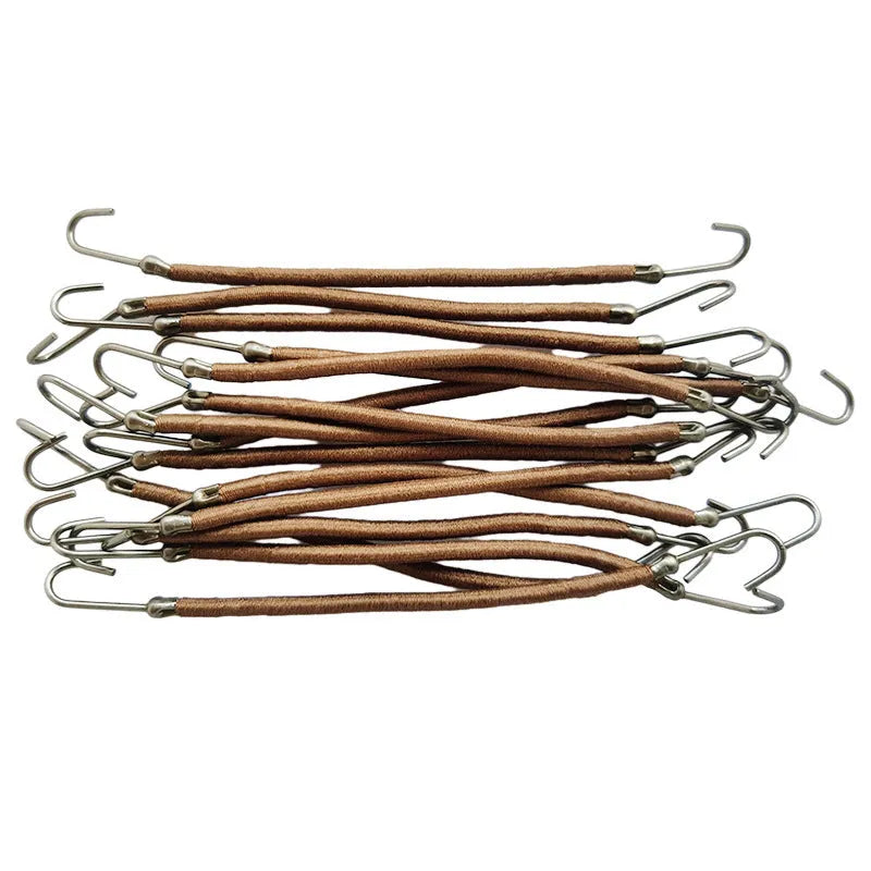 Wig double hook hair styling tool in hand-weaving construction with solid colour options