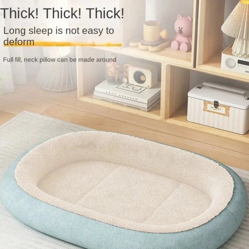 Thickened pet kennel for small dogs with removable washable cover in grey colour