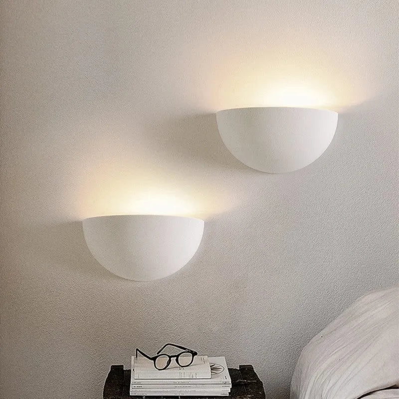 Gypsum aluminium bedside lamp with switch control, light colour GW-8061S-E27-13W, available in 3000K or 4000K