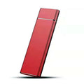 Ultra-thin metal 6TB portable external hard disk in black, blue, orange, red, or silver colour with data cable