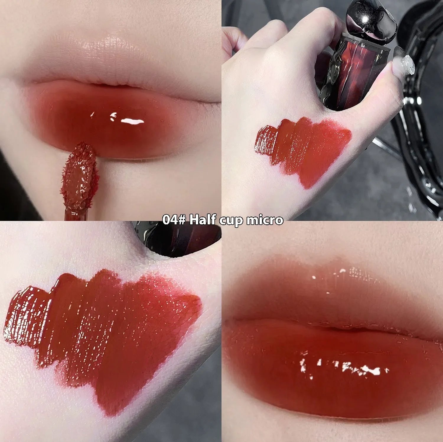 Glacier Lava Lip Lacquer mirror lip gloss in water-light texture with seven colour options