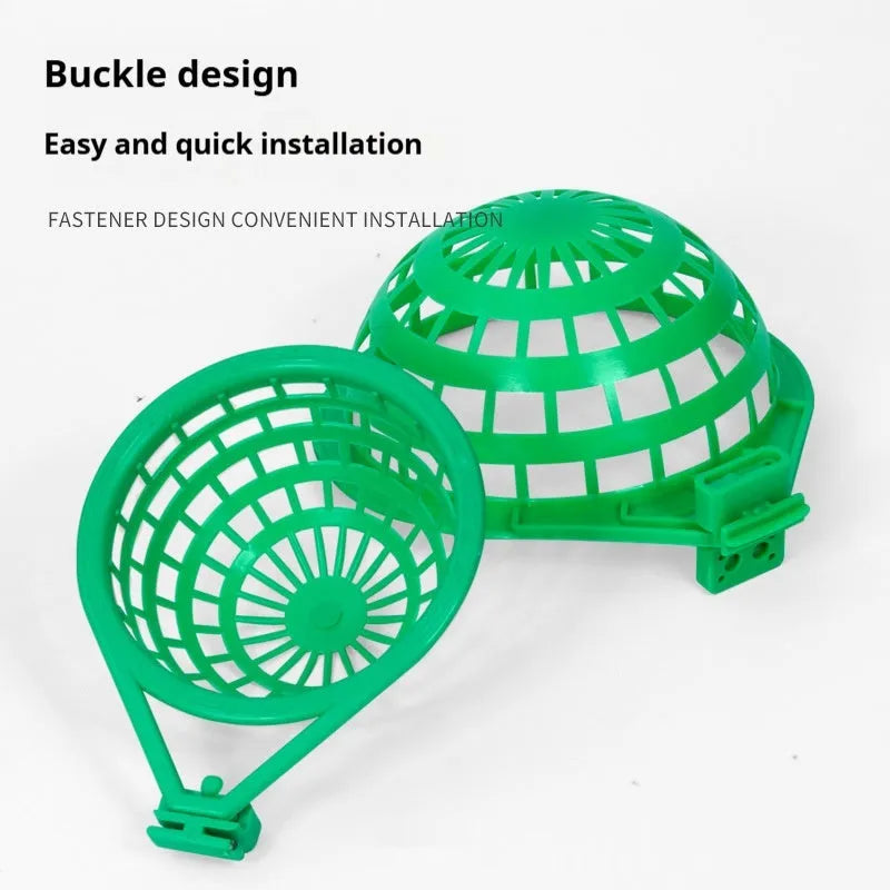 Plastic bird nest in green large style with splittable design for easy cleaning, suitable for pet birds