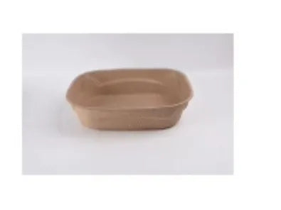 Brown disposable waterproof cat litter box with environmentally friendly degradable material