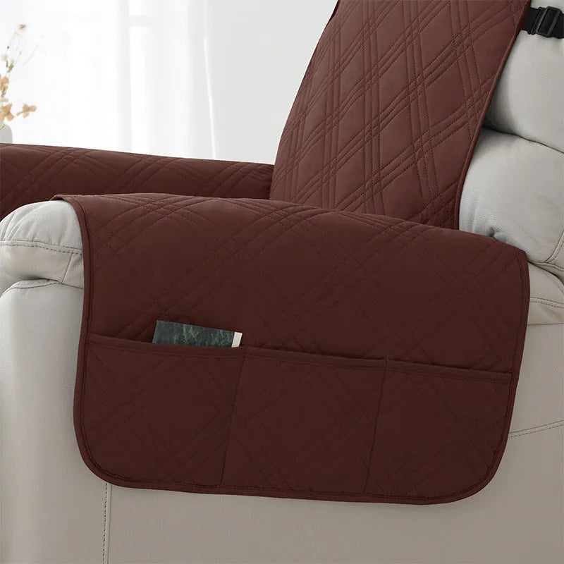 Quilted waterproof sofa cover for a Chivas massage chair in a choice of eight colours.