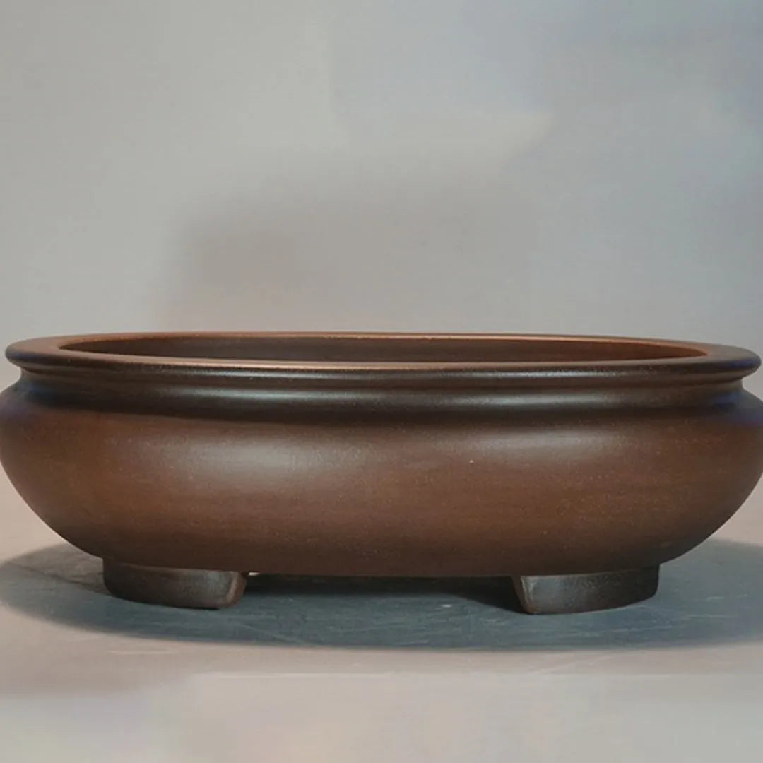 Handmade purple sand desktop flowerpot measuring 58cm tall with classical styling for indoor decoration