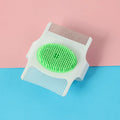 Multifunctional pet comb with floating hair removal, massage and flea removal functions in blue colour