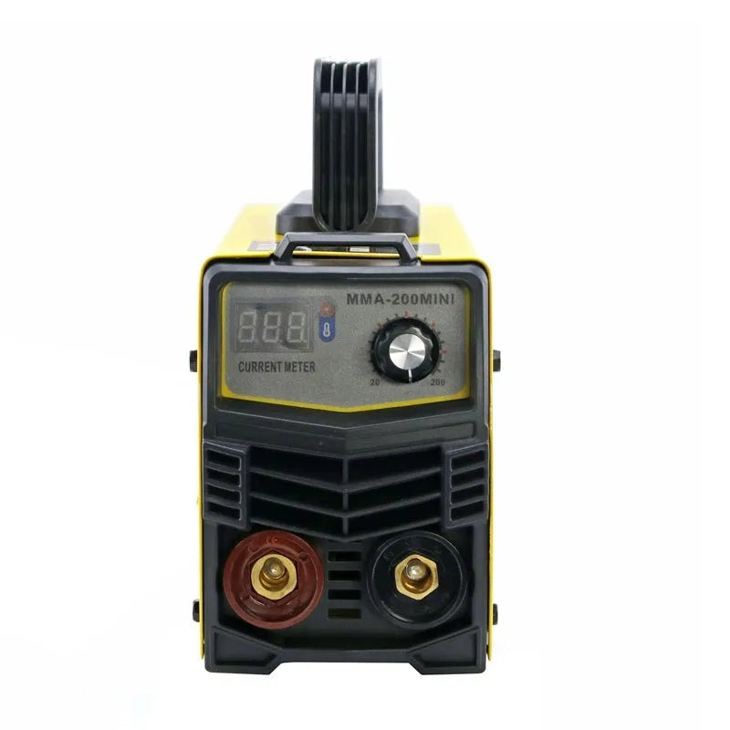 MMA-200MIN DC inverter welding machine for 220V household power with welding tongs, clamp, shield and hanger