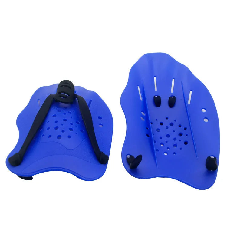 Swimming training paddles with webbed design for freestyle stroke in multiple colour options